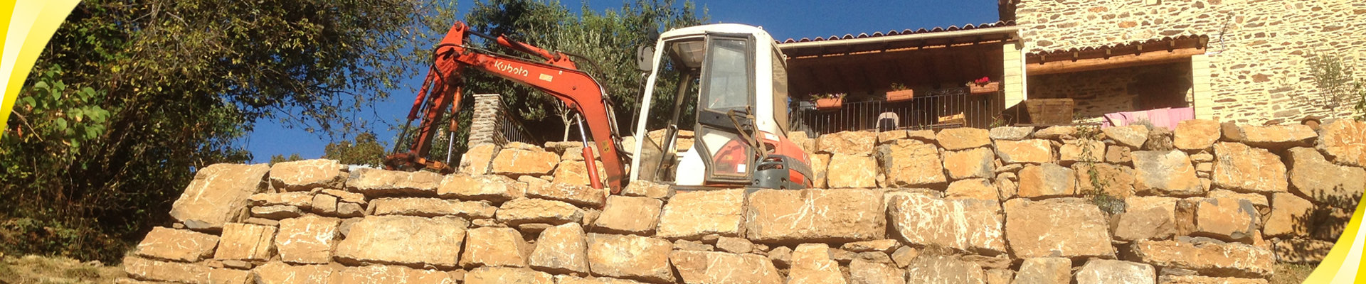 Entreprise de terrassement pour l'enrochement prés d'alès